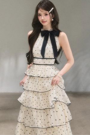 Polka Dot Tiered Dress