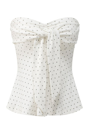 Polka Dot Tube Top and Shawl Cardigan Set