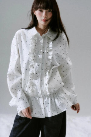 Polka Dot Twill Shirt