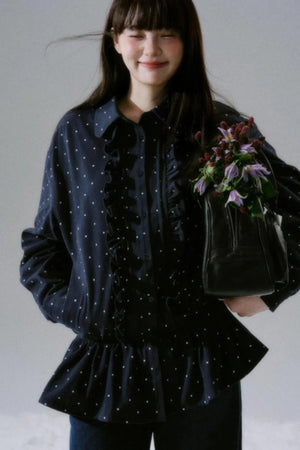 Polka Dot Twill Shirt