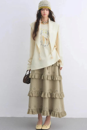 Pony Print Layered Top Set