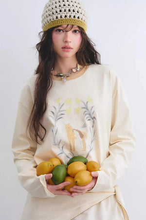 Pony Print Layered Top Set
