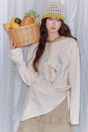 Pony Print Layered Top Set