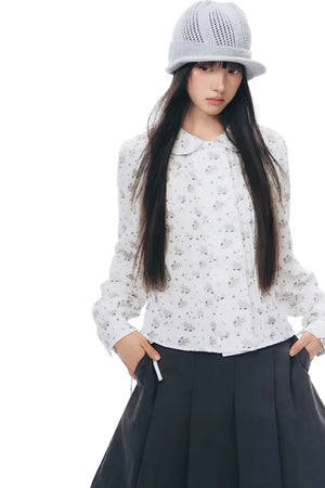 Pony Print Shirt Skirt Set-Up