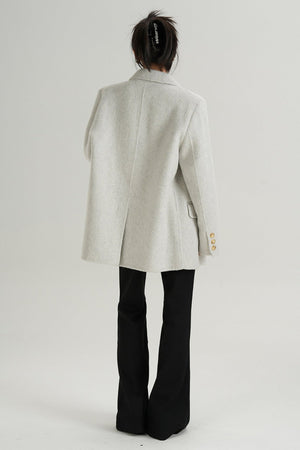 Premium Double-Breasted Wool Jacket