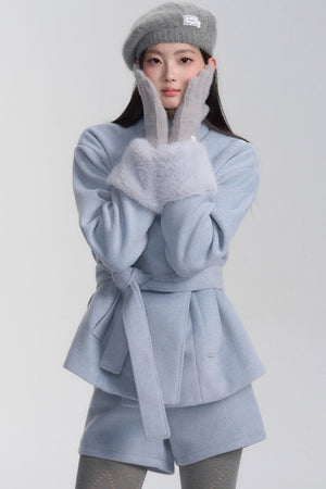 Premium Stand-Up Tweed Coat Set-Up
