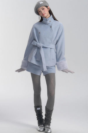 Premium Stand-Up Tweed Coat Set-Up