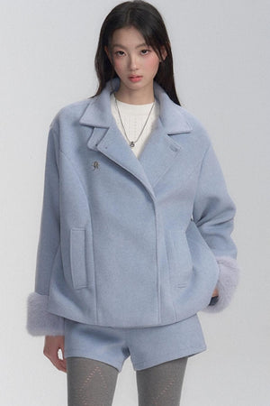 Premium Stand-Up Tweed Coat Set-Up