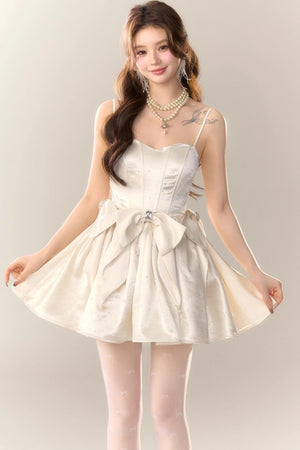 Princess Satin Tuxedo Dress