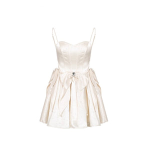 Princess Satin Tuxedo Dress
