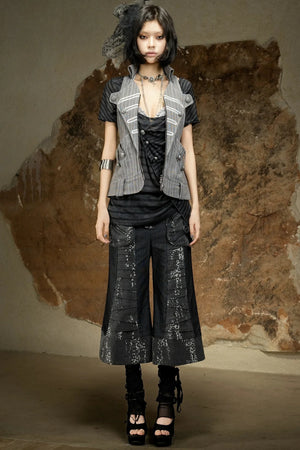 Punk Dark Flared Pants