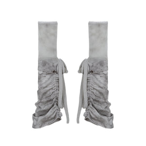 Punk Pleated Thigh Socks