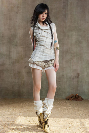 Punk Pleated Vest