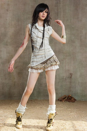 Punk Pleated Vest