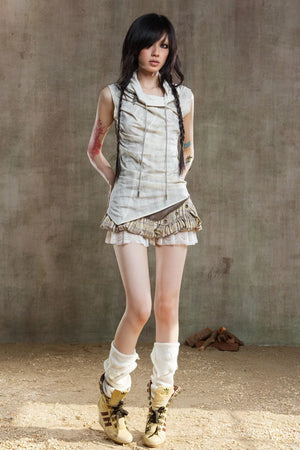 Punk Pleated Vest