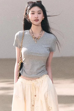 Pure Cotton Embroidered Skirt