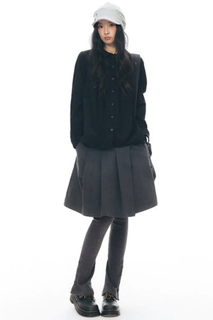 Pure Cotton Pleated Blouse