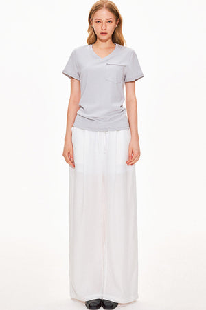 Pure Cotton V-Neck Top