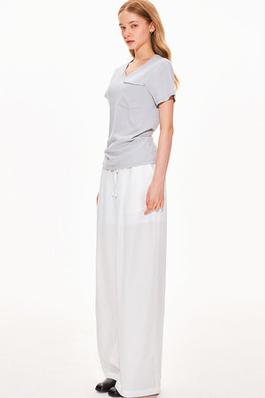 Pure Cotton V-Neck Top