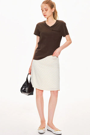 Pure Cotton V-Neck Top