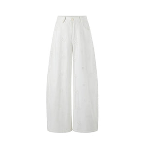 Pure Cotton Wide-Leg Pants
