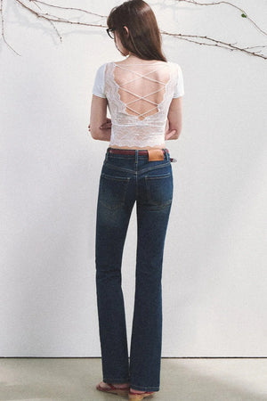 Pure Desire Lace Backless Top