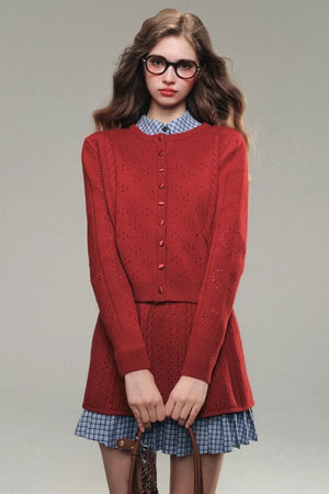 Pure Wool Knitted Cut-Out Set-Up