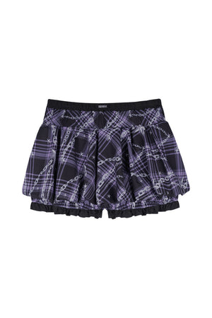 Purple Chain-Flower Bloomers Skirt