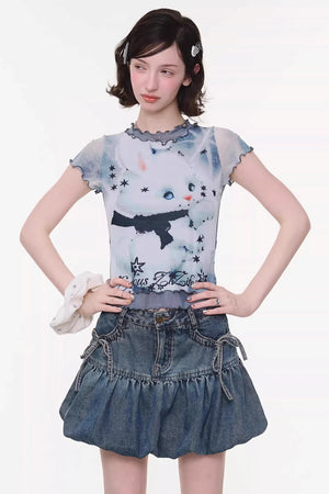 Rabbit Dream Mesh Top