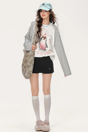 Raglan Striped T-Shirt