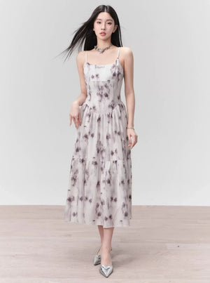Rain Smudge Rose Dress