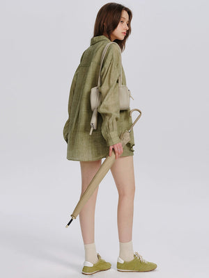 Ramie Tencel Sunscreen Shirt Set-Up