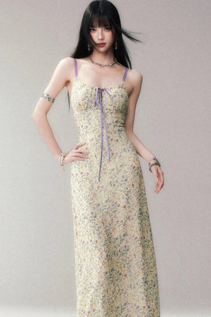 Rayon Spaghetti Strap Floral Dress