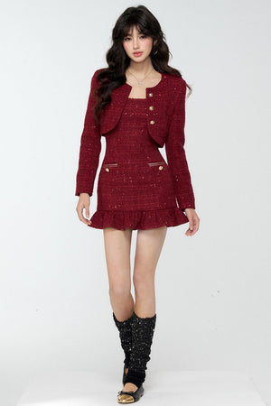 Red Chanel Princess Dress Set-Up