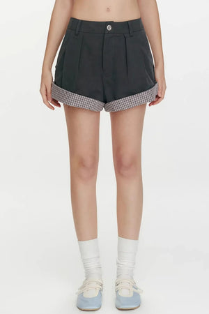 Refreshing Sea Plaid Shorts