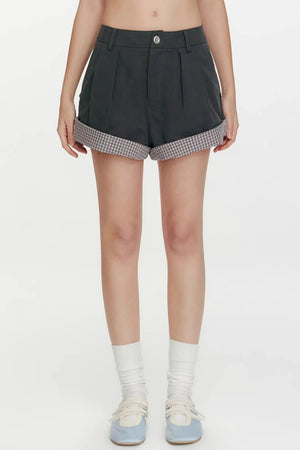 Refreshing Sea Plaid Shorts