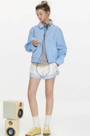 Refreshing Sea Plaid Shorts