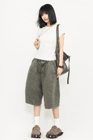 Relax Wide-Leg Shorts