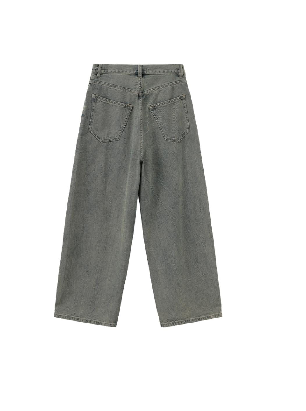 Relaxed Draped Wide-Leg Pants