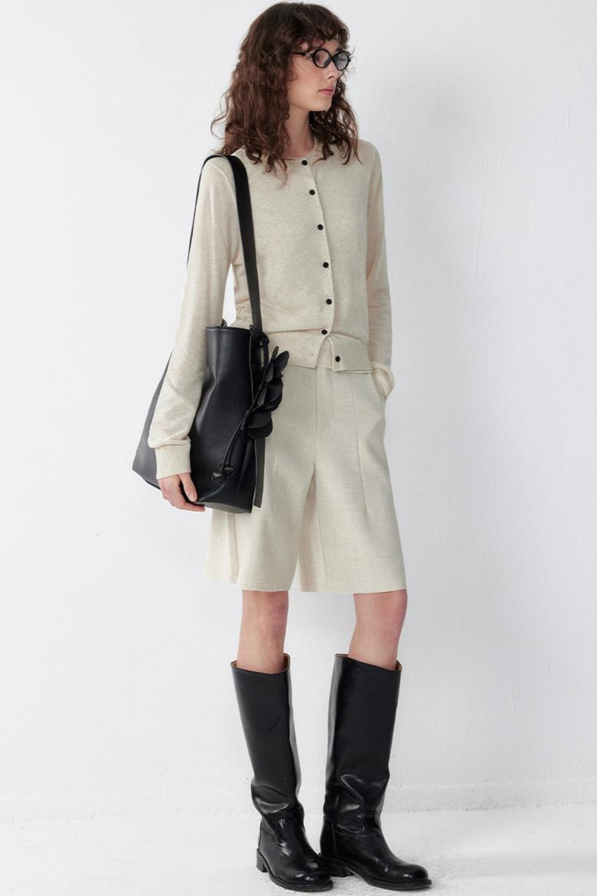 Relaxed Spun-Linen Vest Set-Up