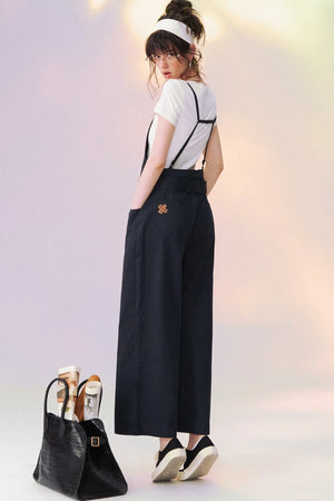 Relaxed Straight-Leg Overalls