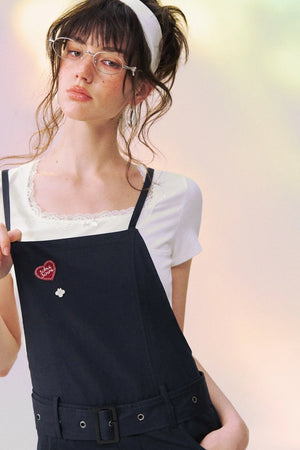 Relaxed Straight-Leg Overalls