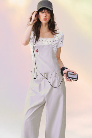 Relaxed Straight-Leg Overalls