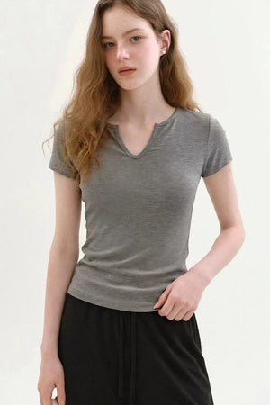 Relaxed V-Neck Summer Top