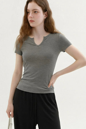 Relaxed V-Neck Summer Top