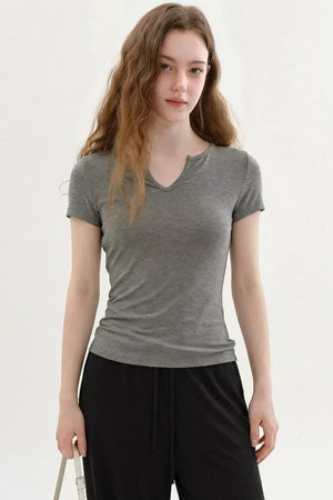 Relaxed V-Neck Summer Top
