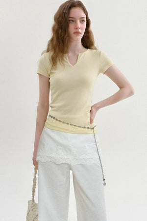 Relaxed V-Neck Summer Top