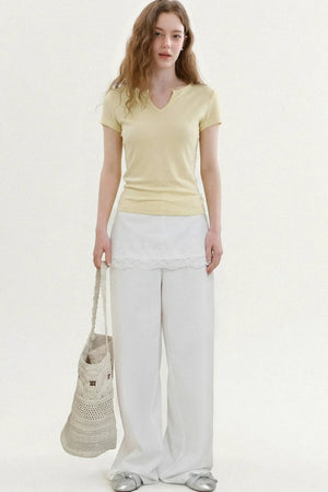 Relaxed V-Neck Summer Top