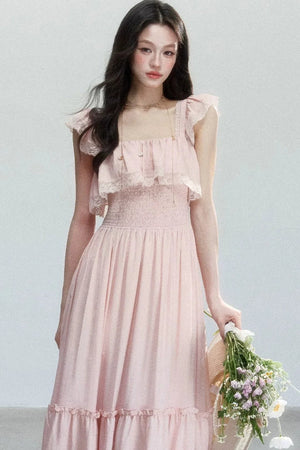 Resort Style Lace Patchwork Dress