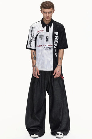 Restructured Jersey Polo T-Shirt